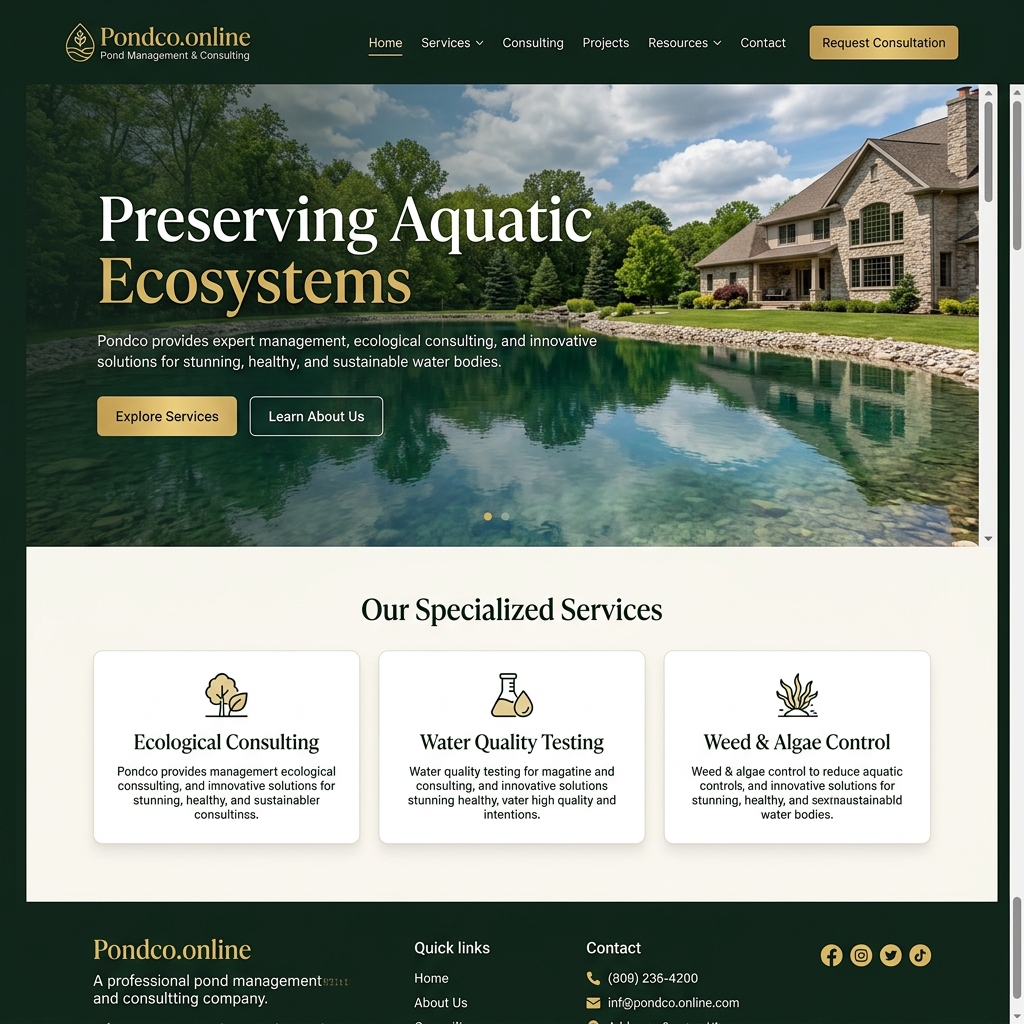 Pondco.online screenshot